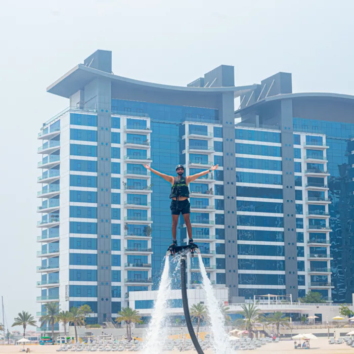 Flyboard beginner at Dukes The Palm