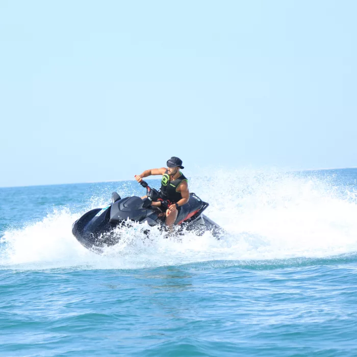 Man jet skiing in Dubai