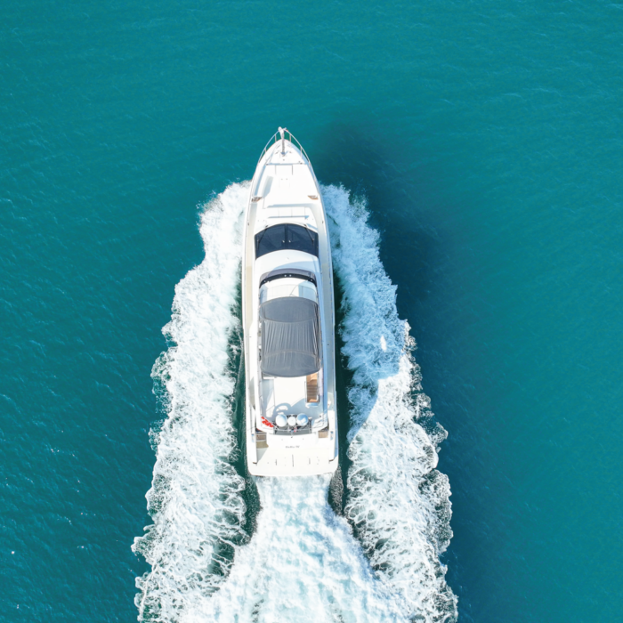 Yacht 67ft top view